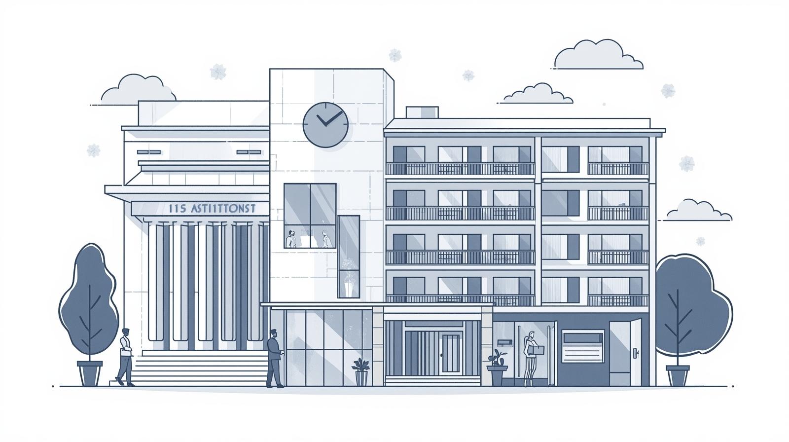 Apartments, institutions and associations